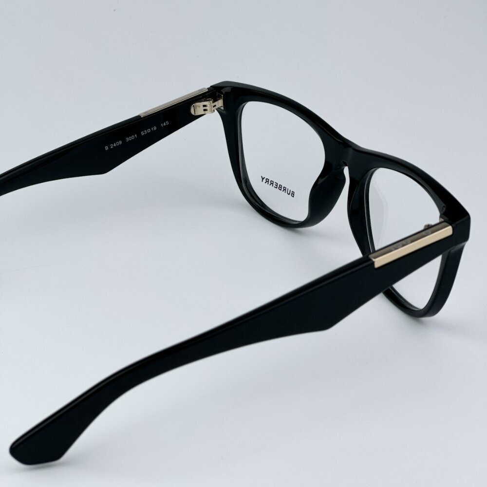 Burberry BE2409 3001 BRAND NEW Eyeglasses Black Square Unisex - Picture 9 of 10
